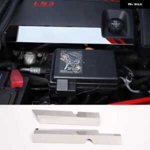 シボレー ステンレス コルベット C6 2004-2013 ボンネット コンパートメントブレーキオイルポットバッフル 装飾 カバー アクセサリー - Style 10