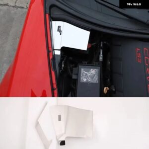 シボレー ステンレス コルベット C6 2004-2013 ボンネット コンパートメントブレーキオイルポットバッフル 装飾 カバー アクセサリー - Style 14