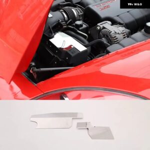 シボレー ステンレス コルベット C6 2004-2013 ボンネット コンパートメントブレーキオイルポットバッフル 装飾 カバー アクセサリー - style 3