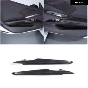 シボレー コルベット C8 スティングレイ Z51 Z06 2020-2023 内側ドア 装飾 ストリップ ステッカー インテリア アクセサリー - ABS carbon fiber