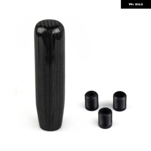 アウディ 130MM /180MM シフト ノブカーボン マニュアル トランス ミッション アルミ ギア シフト ノブ TT S3 A3 03-06 セアトレオンキュプラ BAM - Carbon fiber black