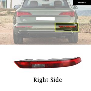 アウディ リア バンパー テールライト ウィンカーブレーキライト 4 電球 付き Q5 18-21 EU バージョン リアシグナルランプ 80A945069A 80A945070A - Right
