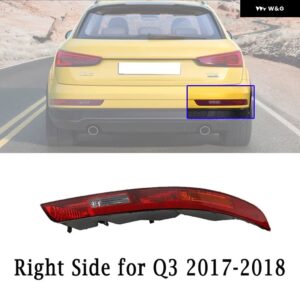 アウディ リア バンパー テールライト ウィンカーブレーキライト 4 電球 付き Q3 2011-2018 リア信号ランプ 8UD945095 8UD945096 - Right For 2017-2018