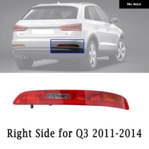 アウディ リア バンパー テールライト ウィンカーブレーキライト 4 電球 付き Q3 2011-2018 リア信号ランプ 8UD945095 8UD945096 - Right For 2011-2014