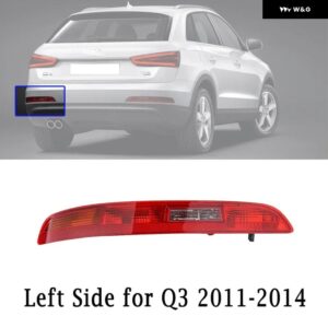 アウディ リア バンパー テールライト ウィンカーブレーキライト 4 電球 付き Q3 2011-2018 リア信号ランプ 8UD945095 8UD945096 - Left For 2011-2014