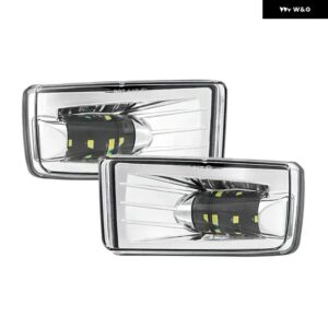 シボレー 1ペア 72ワット LED フォグランプ GMC ユーコン 2015-2016 アバランチサバーバンシルバラードタホ 2007-2015 - Chrome