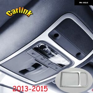 アウディ ABS マットフロントインナー読書 スイッチ ライトランプ フレーム カバー トリム カー スタイリング Q3 2013 2014 2015 1個 - Front reading light