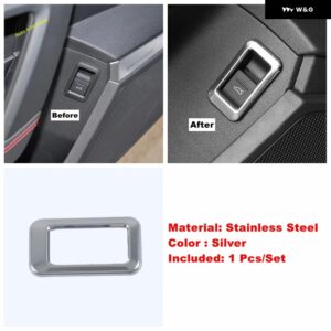 アウディ 副パイロットグローブ 収納 ボックス ウォーターカップ ホルダー トランク ドア スイッチ ボタン カバー トリム A3 8Y セダンスポーツバック 2021 - Silver C