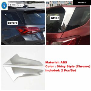 シボレー ABS クロームテールウィンドウ スポイラー パネル リア フォグライト ランプウィンドウ ワイパー 装飾 ストリップカバー トリム エ - Tail Window Spoilers