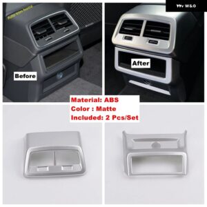 アウディ ドアハンドル ボウル/ピラー AB エアコン アウトレット ACベント フレーム / ギア シフト パネル カバー トリム A6 C8 A7 2019 - 2023 - Rear AC Vent