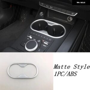アウディ ギア シフト 水カップ パネル エアベント AC アウトレット ヘッドライト ランプ 装飾 フレーム カバー トリム A4 B9 2016 - 2020 カーアクセサリー - Model E