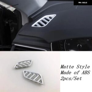 アウディ ギア シフト 水カップ パネル エアベント AC アウトレット ヘッドライト ランプ 装飾 フレーム カバー トリム A4 B9 2016 - 2020 カーアクセサリー - Model F