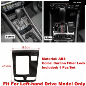 ジープ ギア ボックス / エンジン プッシュ /ガラスリフト ボタン /エア AC コントロール パネル カバー トリム コンパス 2021 2022 カーボンアクセサリー - model　d
