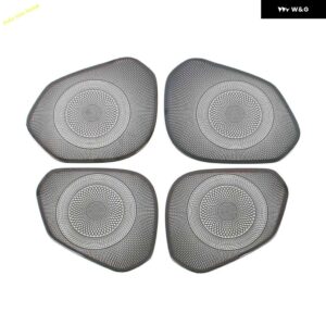 シボレー ステンレス インナードア オーディオ スピーカー A ピラー ツイーターホーントランペットカバー トリム トラック ス 2023 202 - C Without Hole