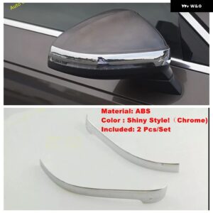 アウディ ABS クロームドアバックミラー ラビングストリップ/リアテール フォグライト ランプカバー トリム A4 B9 2016 - 2019 カーアクセサリー - b