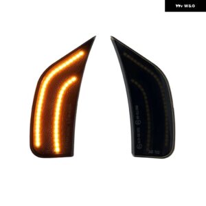 シボレー 2個 LED フェンダーバンパー ランプサイド マーカーライト サバーバンタホ GMC ユーコン キャデラック エスカレード ESV 2 - Amber LED light