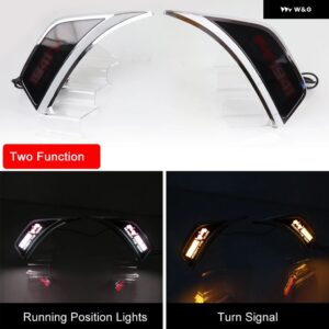 ジープ LED サイドマーカーランプ ラングラー JL 2018-21 機能 ダイナミックウィンカー ライトホワイトランニング ポジションライト - style　a