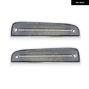 ジープ 2個 LED フロントフェンダーバンパー サイド マーカーライト チェロキー 1997-2001 LED ウィンカーライトスモーククリアレンズ T10 12V - clear　lens