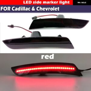シボレー フロント アンバー ウィンカー ライト カマロ キャデラック ATS CTS リア レッド LED サイド マーカー ランプ カマロ - Rear marker