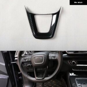 アウディ スタイリング Q5 2020 2021 ステアリングホイール 装飾 トリム 自動車モールディング - Wood Color