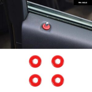 ジープ グランド チェロキー 2011+ ドアピン 装飾 リング トリム スタイリング インテリア 自動車アクセサリー - red