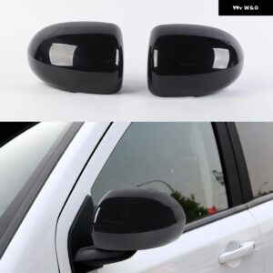 ジープ 2ピース バックミラー カバー 外装 スタイリング コンパス 2008-2016 - piano　black
