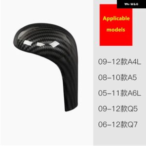 アウディ ギア シフト ノブ カバー トリム A4 A5 A6 C6 Q5 Q7 ハンドル スリーブ自動車 インテリア アクセサリー - no logo