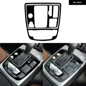 アウディ A6 S6 C7 A7 S7 4G8 2012-18 ピアノブラック副パイロット ダッシュボード パネル トリム カバー 車室内装飾アクセサリー ステッカー - RHD9