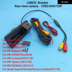 アウディ AHD720 CCD リアビューリバースカメラ トランク ハンドル ブラケット A3 A4L VWシリーズ トゥーランティグアン L シュコダ - LS8032 720P