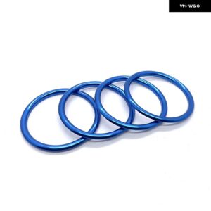 アウディ A1 S1 8X 2010-2018 スポーツ S-トロニック スポーツバック エゴ エア アウトレット 装飾リング SLINE QUATTRO AC ベント トリム カバー - White