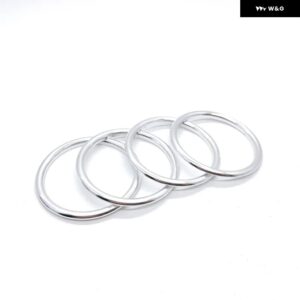 アウディ A1 S1 8X 2010-2018 スポーツ S-トロニック スポーツバック エゴ エア アウトレット 装飾リング SLINE QUATTRO AC ベント トリム カバー - black