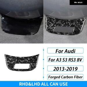 アウディ A3 S3 RS3 8V 2013-2019 カーボン ステアリングホイール あご パネル カバー 装飾カー インテリア アクセサリー ステッカー - Forged Carbon B