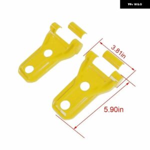 ジープ 2個 ボンネット エンジン ヒンジカバー トリム ブラック ABS ラングラー JL 2018-23 カーアクセサリー - Yellow