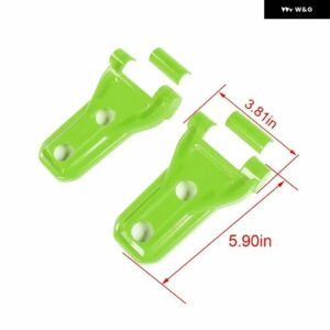 ジープ 2個 ボンネット エンジン ヒンジカバー トリム ブラック ABS ラングラー JL 2018-23 カーアクセサリー - Green