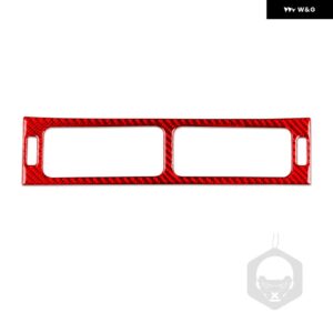 シボレー シルバラード タホ GMC アバランチ LTZ シエラ SLT 07-13 カーボン中央エアアウトカバー スーツ車内 ステッカー - red4
