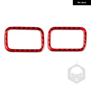 シボレー シルバラード タホ GMC アバランチ LTZ シエラ SLT 07-13 カーボン中央エアアウトカバー スーツ車内 ステッカー - red