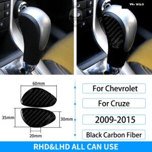 シボレー RRX クルーズ 2009-2015 インテリア カーボン ギア シフト CD AC ウィンドウリフト装飾カバー トリム ステッカー カ - Gear Handle