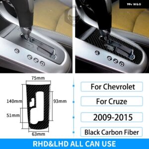 シボレー RRX クルーズ 2009-2015 インテリア カーボン ギア シフト CD AC ウィンドウリフト装飾カバー トリム ステッカー カ - Gear Panel
