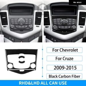 シボレー RRX クルーズ 2009-2015 インテリア カーボン ギア シフト CD AC ウィンドウリフト装飾カバー トリム ステッカー カ - CD panel