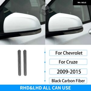 シボレー RRX クルーズ 2009-2015 インテリア カーボン ギア シフト CD AC ウィンドウリフト装飾カバー トリム ステッカー カ - Rearview Mirror