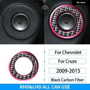 シボレー RRX クルーズ 2009-2015 インテリア カーボン ギア シフト CD AC ウィンドウリフト装飾カバー トリム ステッカー カ - Keyhole B