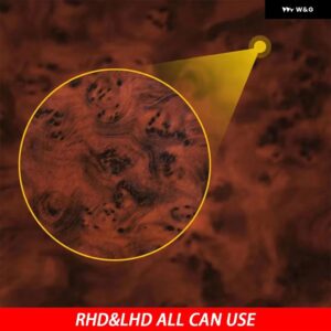 アウディ Q7 SQ7 4メートル 2016-2019 アクセサリーカーボン ダッシュボードスピード メーター パネル トリム ストリップ車内装飾 ステッカー - Wood Grain C