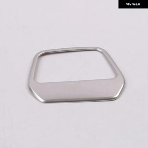 アウディ A6 C8 2019 2020 ステンレス マスタードライバー 収納 ボックス HHANDLE フレーム 装飾カバー トリム カーアクセサリー - ss silver