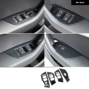 アウディ A6 A6L 2023 インテリア ウィンドウリフト ボタン スイッチカバー センター ギア シフト パネル カバー リア エアベント キックカバー - LHD window swtich
