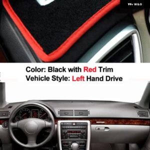 アウディ ダッシュボード カバー ダッシュマットカーペットラグ A4 B6 B7 2002-08 LHD RHD 2層サンシェード オートケープ - LHD red