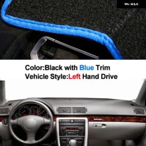 アウディ ダッシュボード カバー ダッシュマットカーペットラグ A4 B6 B7 2002-08 LHD RHD 2層サンシェード オートケープ - LHD Blue
