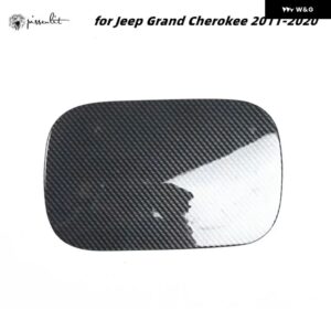 ジープ カーアクセサリー プラスチック カーボングレインオーバーレイカバー トリム 2 グランド チェロキー 右ハンドル 2014-2018 アクセサリー ABS - fuel　tank　cap