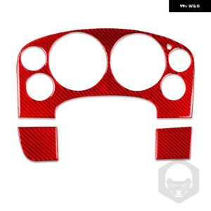 シボレー シルバラードタホ GMC アバランチ LTZ シエラ SLT 07-13 カーボン スピードメーター パネル カバー スーツ車内 ステッ - red4
