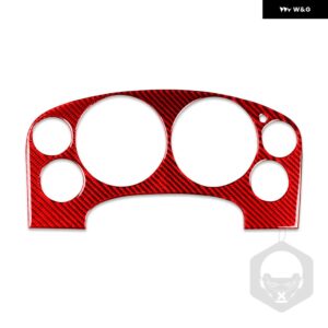 シボレー シルバラードタホ GMC アバランチ LTZ シエラ SLT 07-13 カーボン スピードメーター パネル カバー スーツ車内 ステッ - Red2