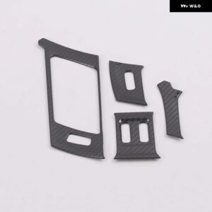 アウディ A6 C8 2019 2020 ステンレス インテリア ダッシュボード フロント エアコン AC コンセント パネル カバー ステッカー アクセサリー LHD - ss carbonfiber